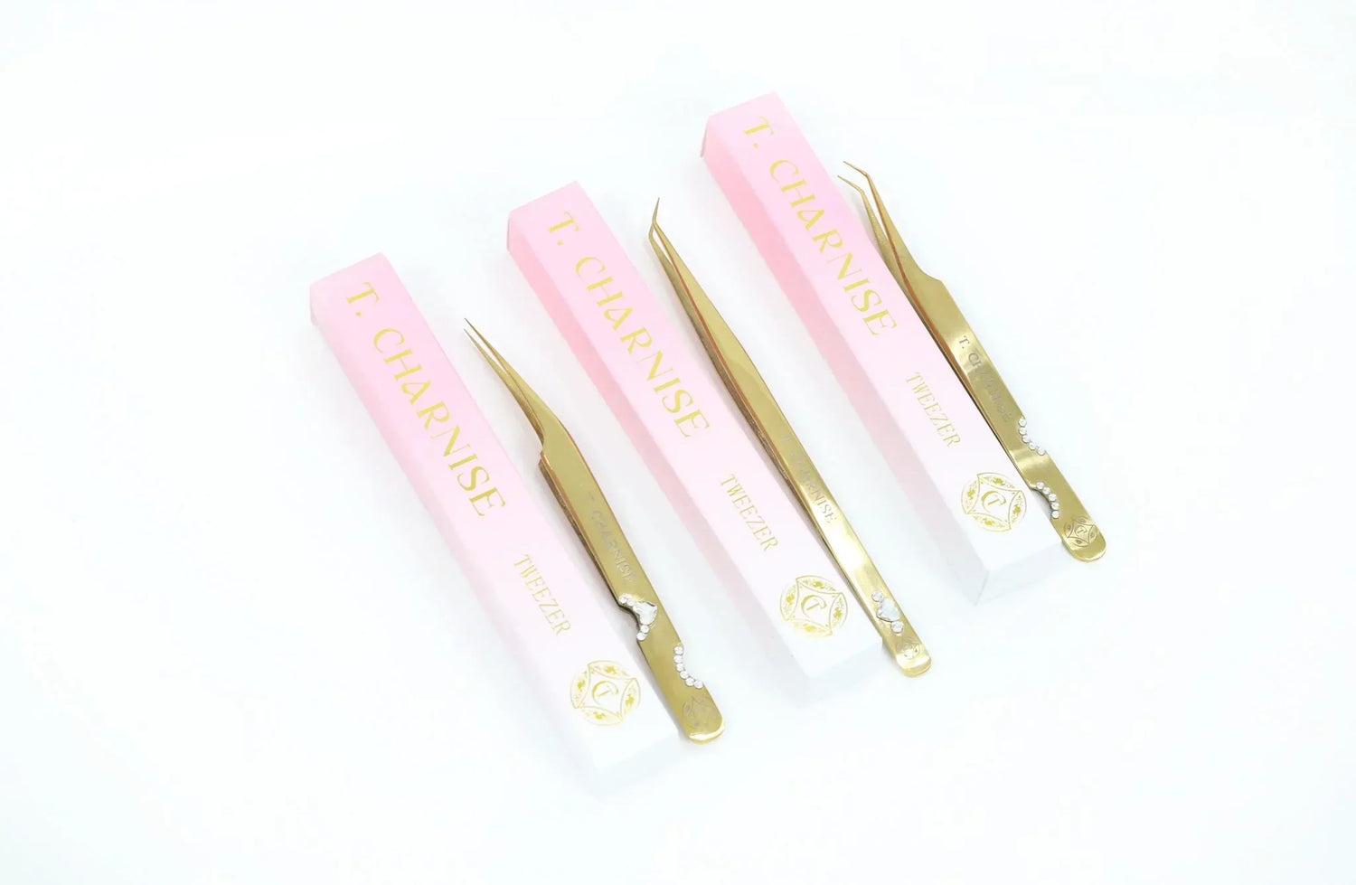 Diamond Pro Tweezer for eyelash extension application