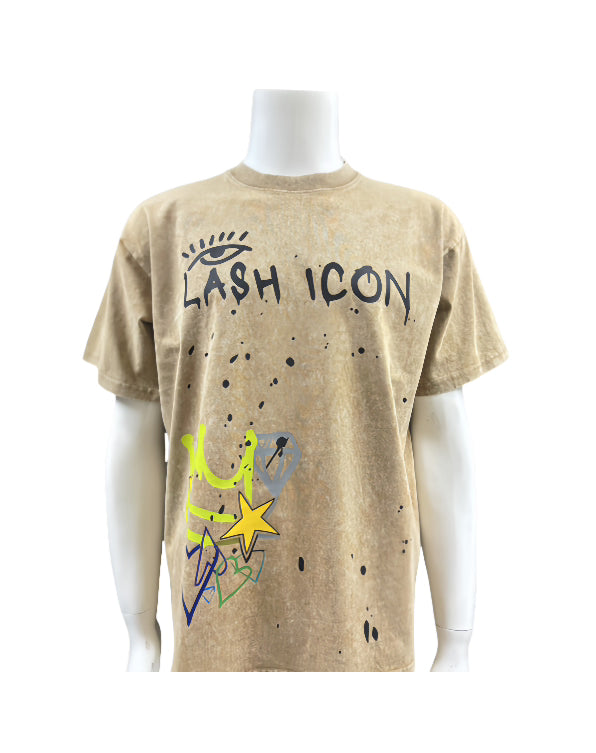 Lash Icon T-Shirt Tan