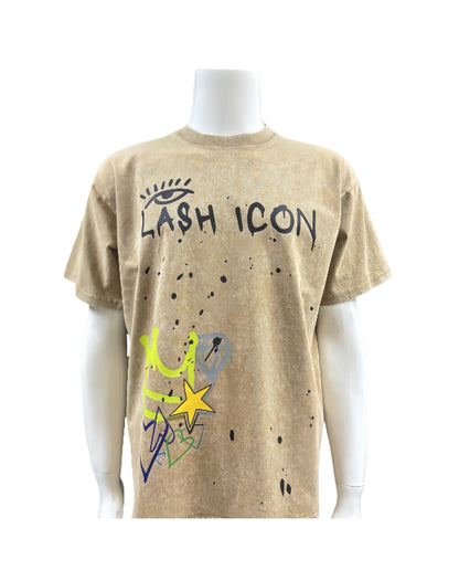 Lash Icon T-Shirt Tan
